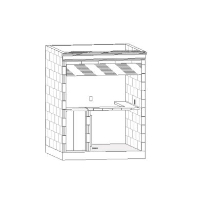 Puesto tipo 04 2.10x2.10 seca revit
