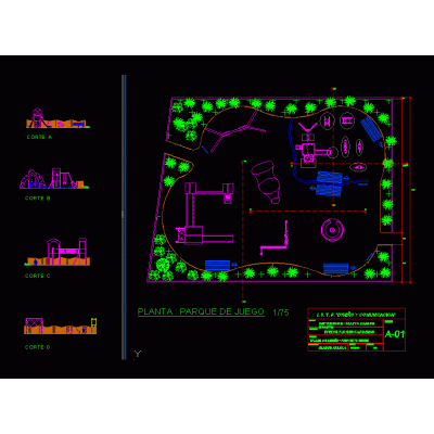 Plano de parques infantiles