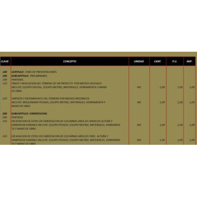 Catalogo constructivo foro de presentaciones al aire libre