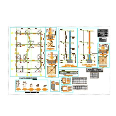 Plano casa hormigon y metalico ecuador