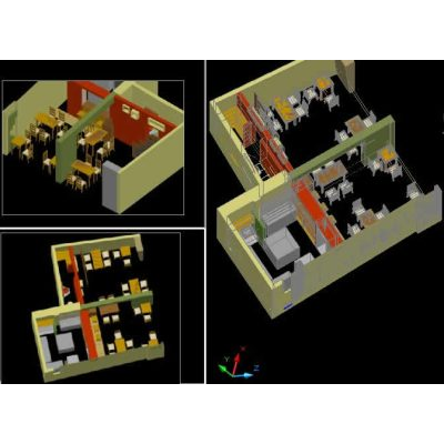 Restaurant mochica 3d