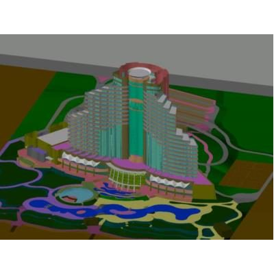 Hotel hilton 3d