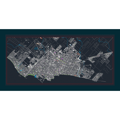 Plano de la ciudad de mar del plata