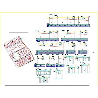 Proyecto alcantarillado con diversos niveles - autocad