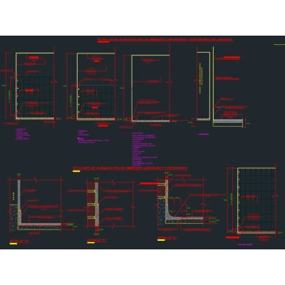 Acabados varios con detalles constructivos