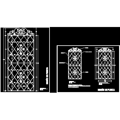 artistic blacksmith door