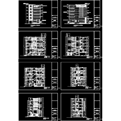 Clinica - arquitectura cortes; fachadas