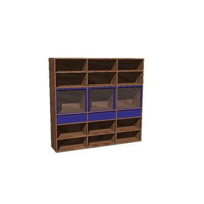 Modular with glass doors