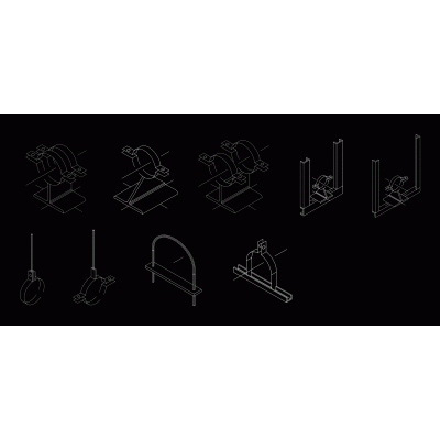 Pipe iso soportes