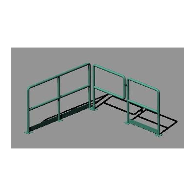 Pasamanos industrial 3d