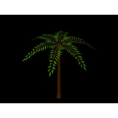 3d palm tree
