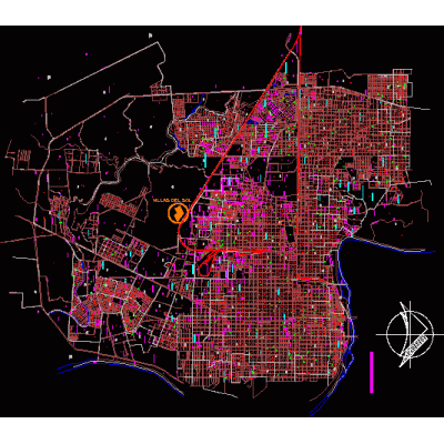 Plano Urbano de Nuevo Laredo