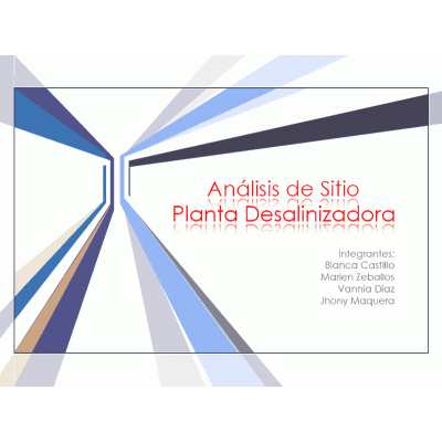 Analisis de sitio en morro sama - tacna y programacion arquitectonica para planta desalinizadora pdf