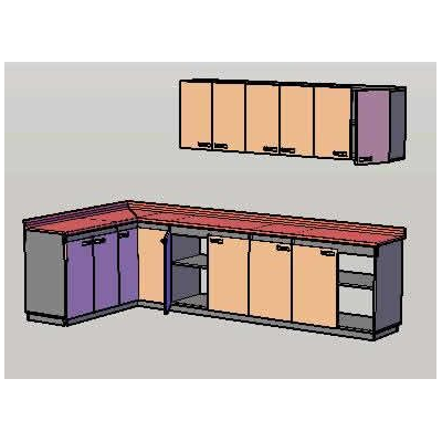Mueble cocina 3d