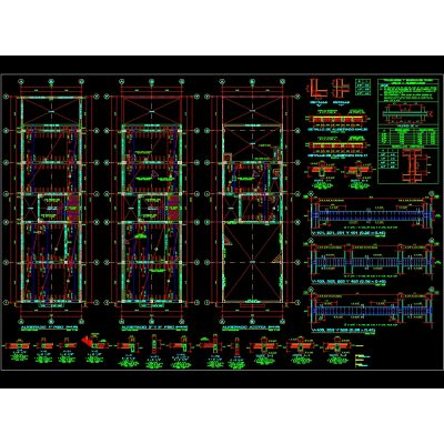 Plan de enmarcado de piso y lista de vigas