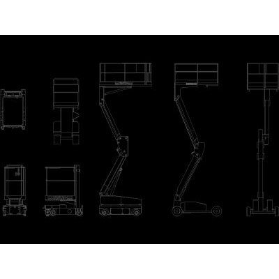 Plataforma elevatoria para obras.