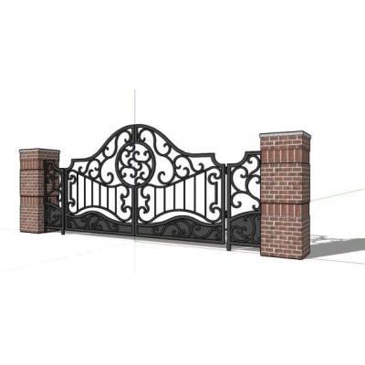 decorative metal metal door