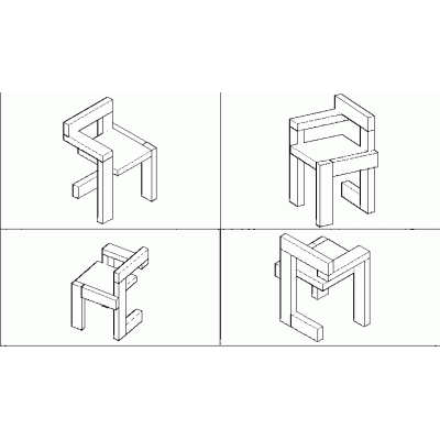 Silla steltman 3d