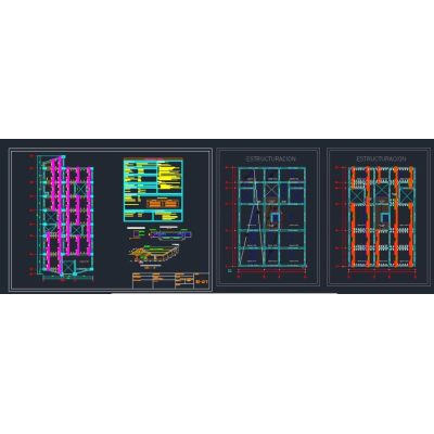 Losa aligerada y macisa - autocad