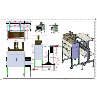 Carro porta blisteadora automatica 3d