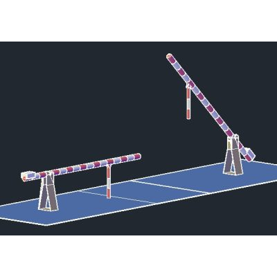 Barrera seguridad doble 3d