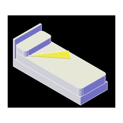 Cama simple 3d