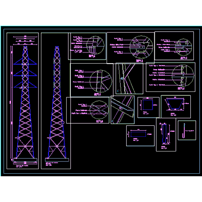 High voltage tower