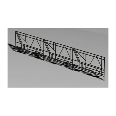 Baranda metalica 3d