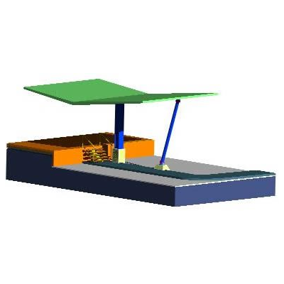 Cubierta para andenes de carga 3d