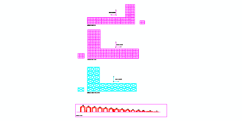 Skizzen mit der Platzierungsrichtung des Caviti-Systems und den Erhebungen der Teile
