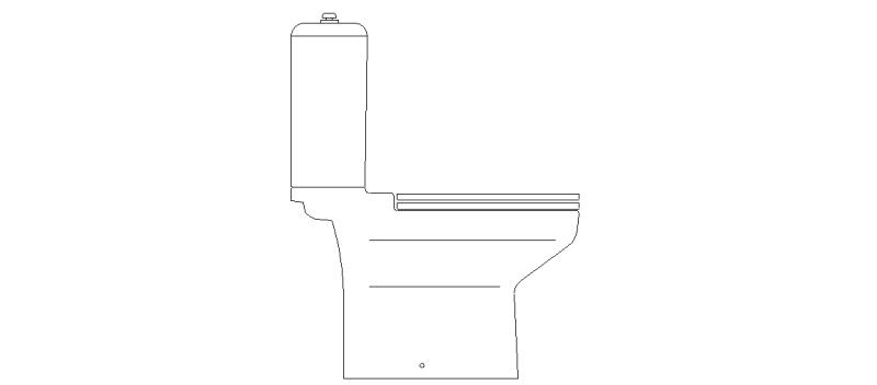 Toilette im Plan, Mod. 14
