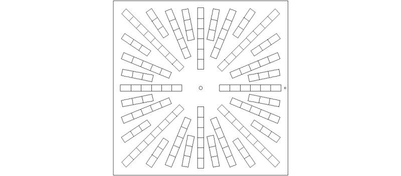 Diffusorplatte für Zwischendecken 0,80 x 0,80 m