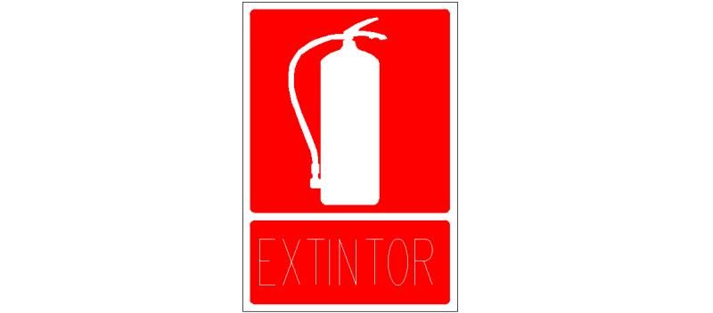 Manual Fire Extinguisher Vertical Sign