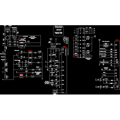 Elevator electrical diagram with frequency inverter