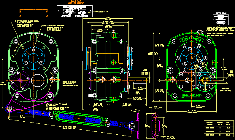 Technical drawing of shaft: (1) Detail view, (2) Front view, (3)... |  Download Scientific Diagram