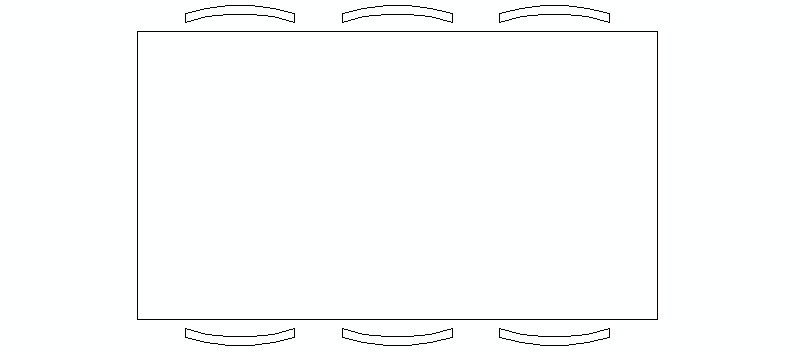 Tavolo Riunione per 6 Persone 180×100