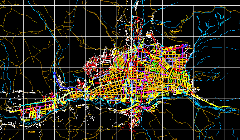 Mappa della città di Huaraz - Ancash