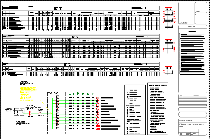Single-line diagram and residential load chart