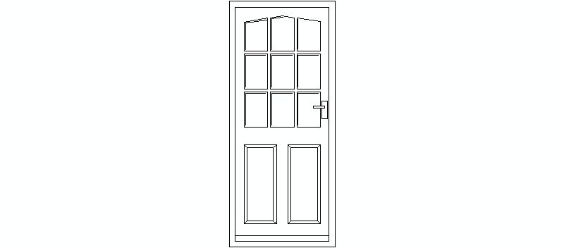French Door in Elevation, Model 11