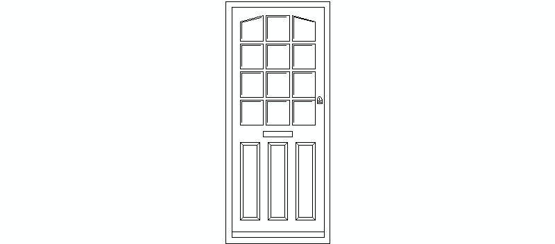 French Door in Elevation, Model 09