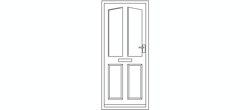 French Door in Elevation, Model 06