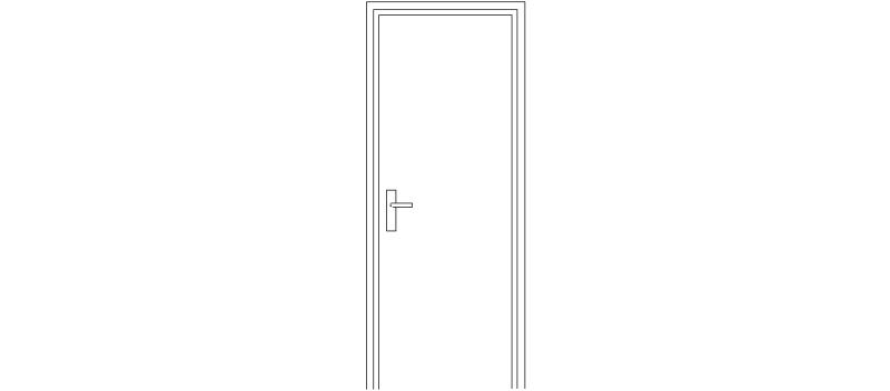 Door of 0,72x2,03 m.