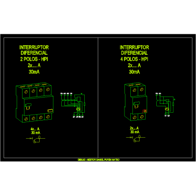interruptores diferenciais 2d