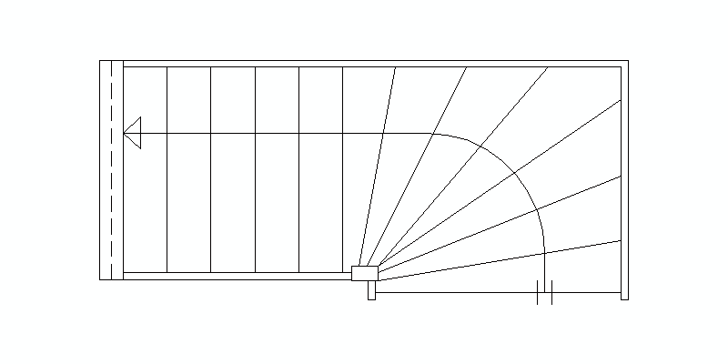 Compensated Staircase Plan View